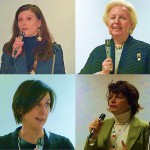 In alto da sinistra: Alice Lupi e Flaminia Mazziotti; in basso da sinistra Pina Terenzi, Marina Pinzari Perinelli