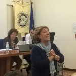 La prof.ssa Vera Improta in un momento del recital